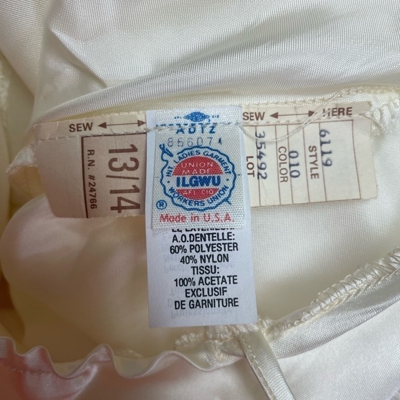 Alfred Angelo Ivory 1970s Wedding Dress Vintage 13 14 - Picture 11 of 16